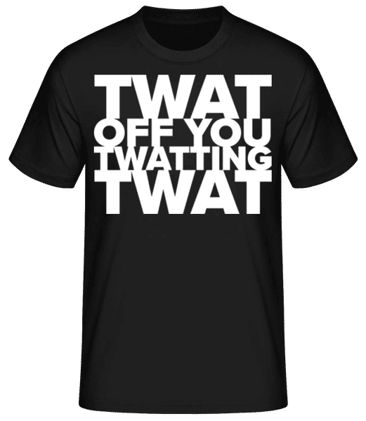 Aperçu: Twat British Slang Funny - T-shirt standard Homme - Noir - Devant