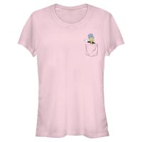 Disney - Pinocchio - Jiminy Cricket Jiminy Pocket - Femme T-shirt - Rose - Devant