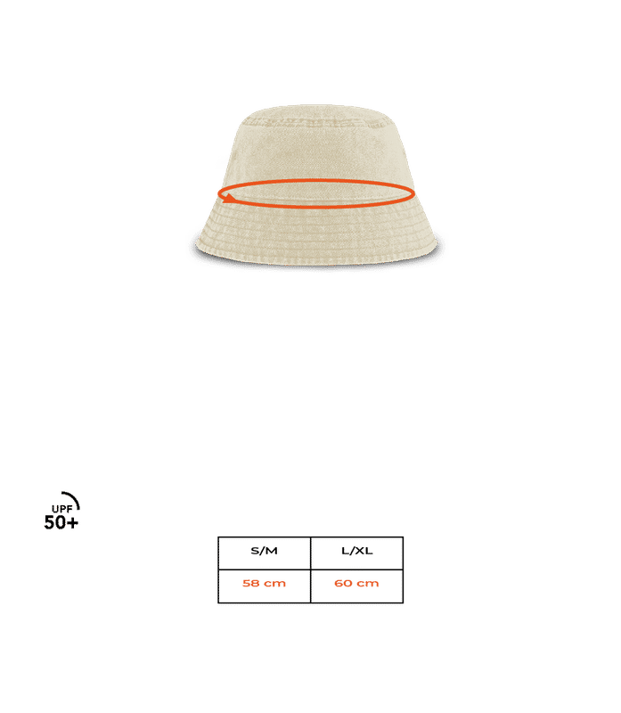 Vorschau: Vintage Bucket Hat Beechfield - Größentabelle
