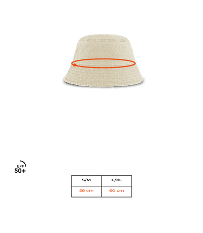 Vintage Bucket Hat Beechfield - Größentabelle