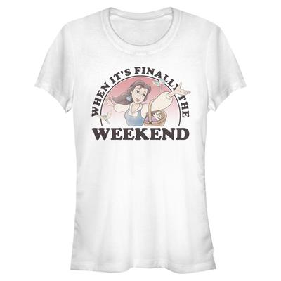 Disney - Beauty & the Beast - Belle Weekend - Women's T-Shirt - White - Front