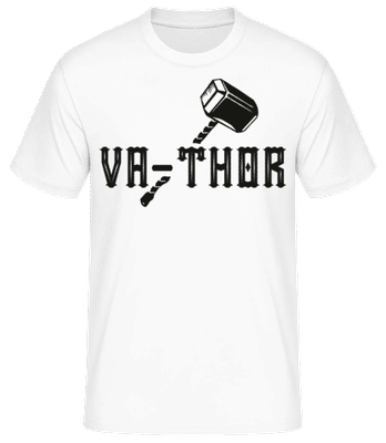 Va Thor - Männer Basic T-Shirt - Weiß - Vorne