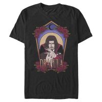Netflix - Castlevania - Dracula Art Nouveau - Hombres Camiseta - Negro - delante