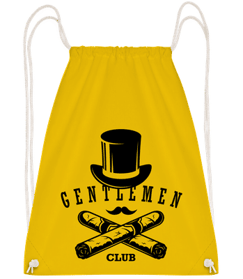 Gentlemen Club - Drawstring batoh so šnúrkami - Žltá - Predné