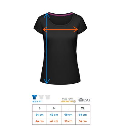 Cœurs - T-shirt à col rond Megan - Noir - Messung