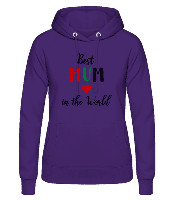 Best Mum In The World - Women's Hoodie - Purple - Front