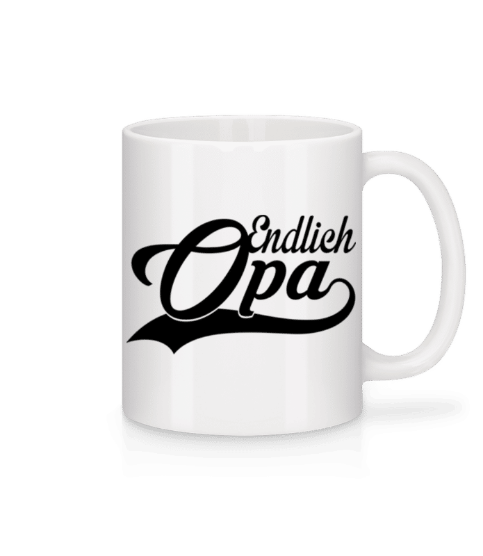 Vorschau: Endlich Opa - Tasse - Weiß - Vorne