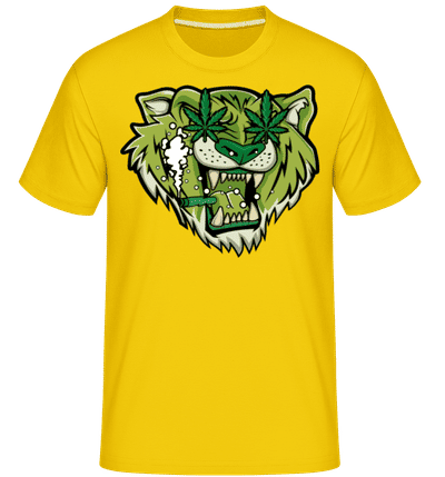 Tiger Weed -  Shirtinator Men's T-Shirt - Golden yellow - Front