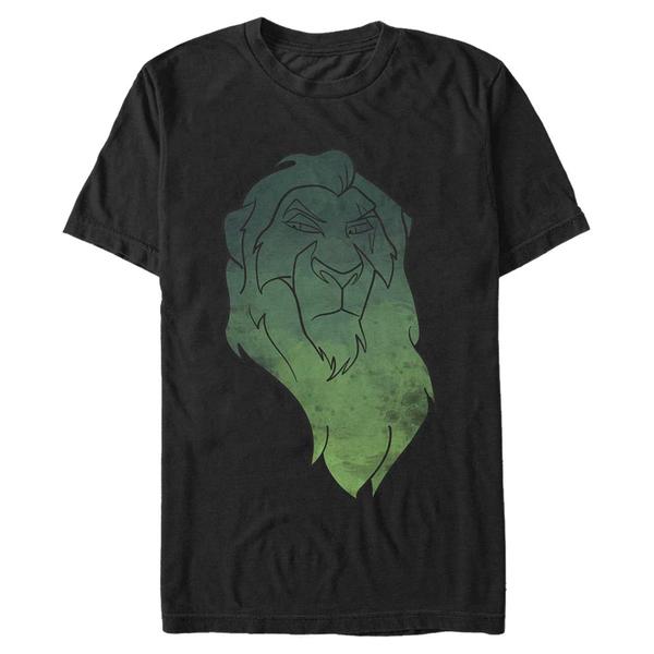Aperçu: Disney - Le Roi lion - Scar Watercolor - Homme T-shirt - Noir - Devant