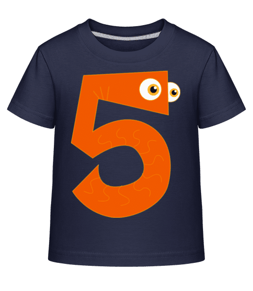 Aperçu: Centipède Cinq - T-shirt shirtinator Enfant - Bleu marine - Devant