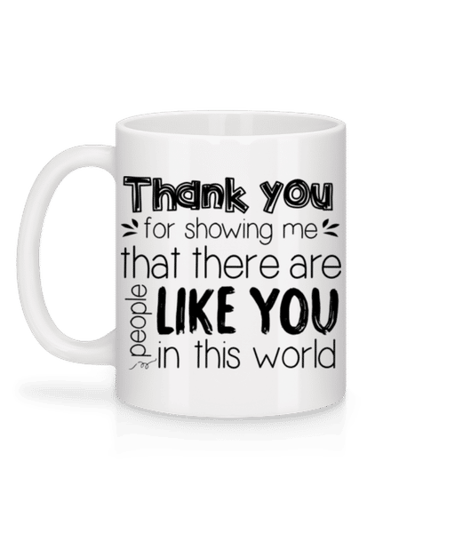 Preview: Thank You For Being - Mug - White - Back