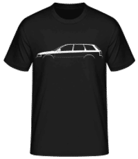 'Audi A4 Avant (B5)' Silhouette - Pánske basic tričko - Čierna - Predné