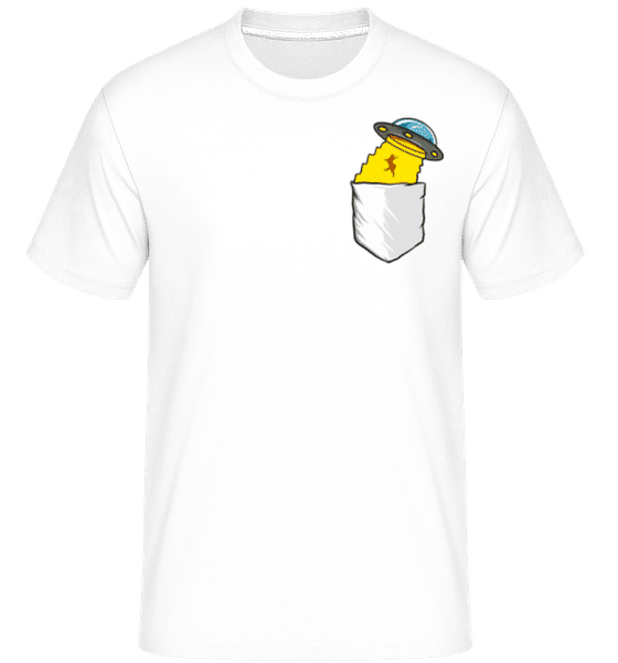 Aperçu: Extraterrestres De Chat De Poche -  T-Shirt Shirtinator homme - Blanc - Devant