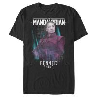 Star Wars - The Mandalorian - Fennec Shand MandoMon Epi7 Together is Better - Hombres Camiseta - Negro - delante