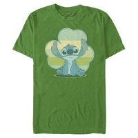 Disney - Lilo & Stitch - Stitch Lucky - Männer T-Shirt - Irischgrün - Vorne