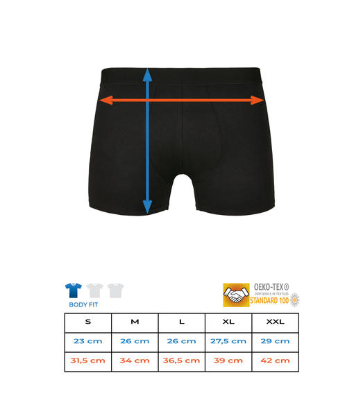 Aperçu: Boxer Homme - Tableau des tailles