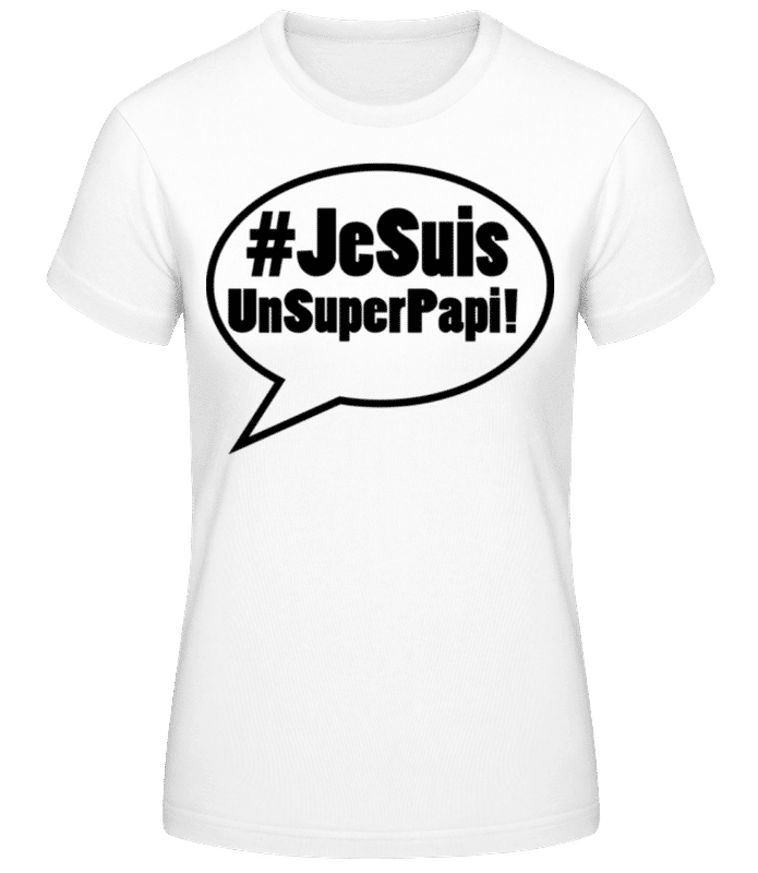 Aperçu: Je Suis Un Super Papi - T-shirt femme B&C - Blanc - Devant