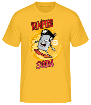 Vampire Soda - Camiseta básica para hombre - Amarillo dorado - delante