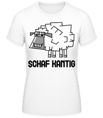 Schaf Kantig · Frauen T-Shirt B&C