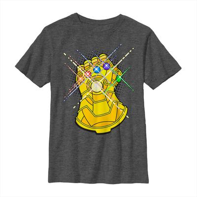 Marvel - Avengers - Gauntlet Gold - Enfant T-shirt - Anthracite chiné - Devant