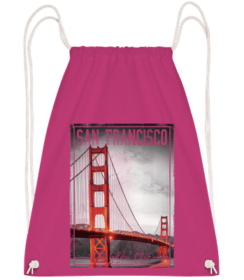 San Francisco Golden City - Turnbeutel - Magenta - Vorn