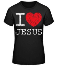 I Love Jesus - T-shirt standard Femme - Noir - Devant