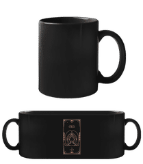 Art Deco Zodiac Sign Virgo · Black Mug