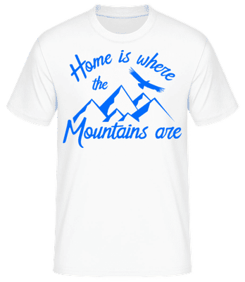 Home Is Where The Mountains Are - T-shirt standard Homme - Blanc - Devant