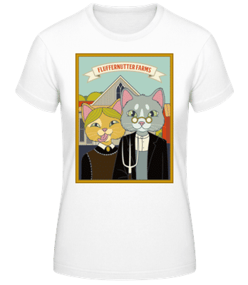 Fluffernutter Farms - Women's Basic T-Shirt - White - Front