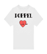 Doppel - Kinder T-Shirt B&C - Weiß - Vorne