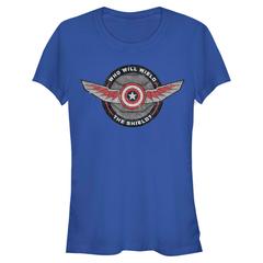 Marvel - Falcon et le soldat de l'hiver - Logo Wield Shield - Femme T-shirt