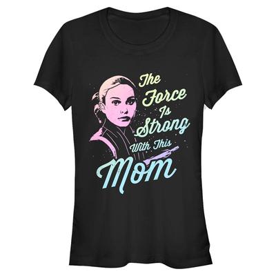 Star Wars - Padme Force Mom - Frauen T-Shirt - Schwarz - Vorne
