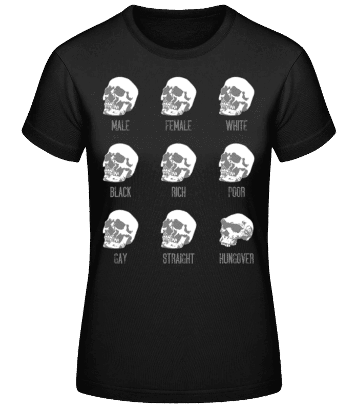 Vorschau: Hungover Skull - Frauen T-Shirt B&C - Schwarz - Vorne