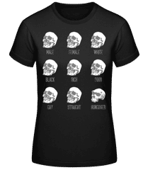 Hungover Skull · Frauen T-Shirt B&C