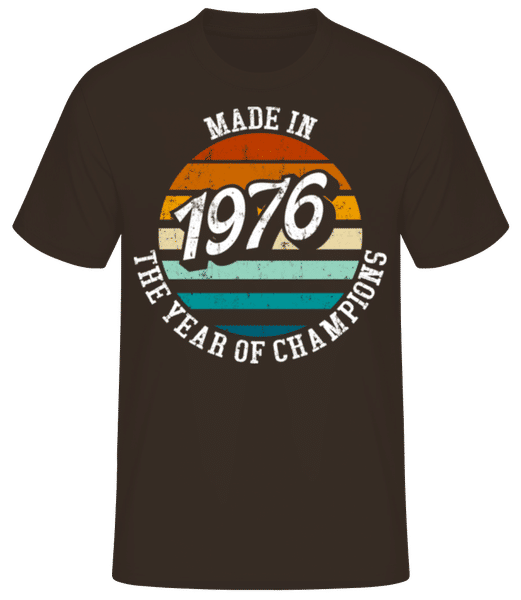 Aperçu: 1976 The Year Of Champions - T-shirt standard Homme - Marron - Devant