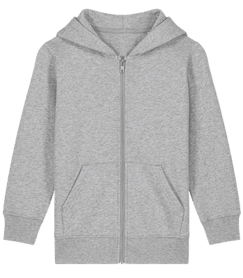 Children's Organic Zip Sweatshirt Stanley Stella 2.0 - Heather grey - Front