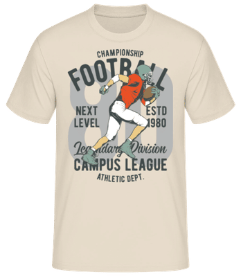 Champion Football - T-shirt standard Homme - Crème - Devant