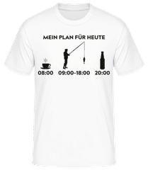 Mein Plan Fuer Heute Angeln · Männer Basic T-Shirt