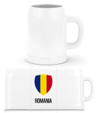 Romania - Pivný pohár - Biela - Predné