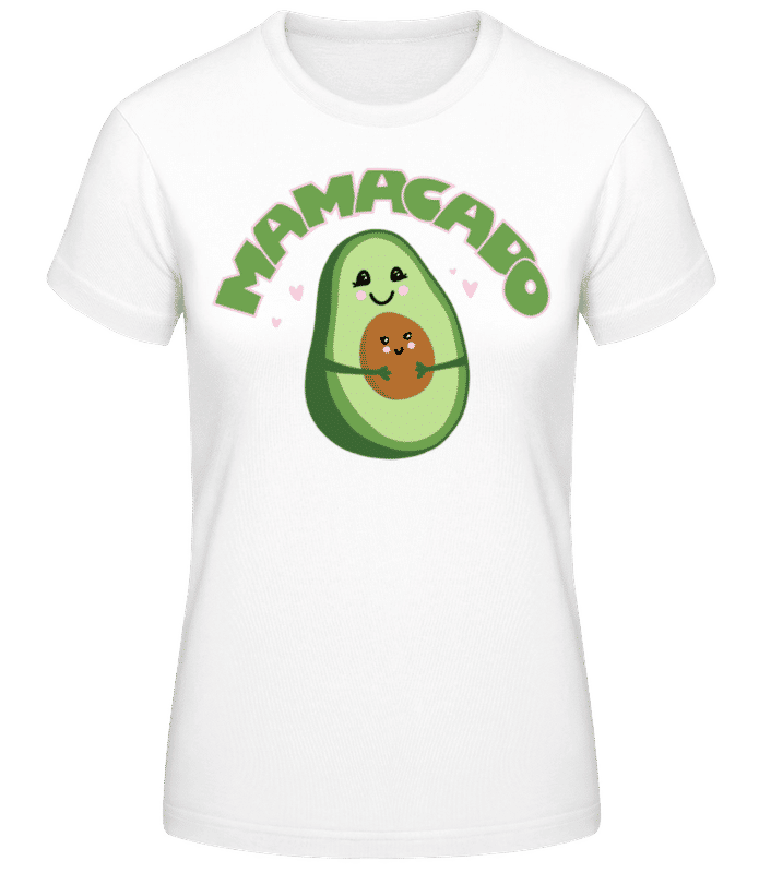 Preview: Mamacado - Women's Basic T-Shirt - White - Front