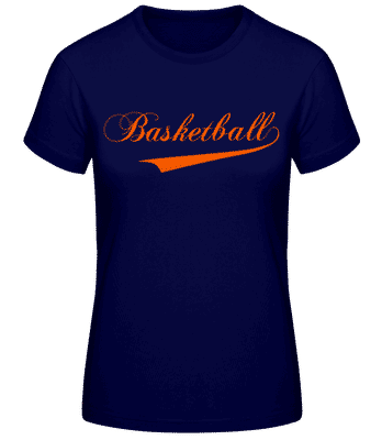 Basketball Stroke - Women's B&C T-Shirt - Navy - Front