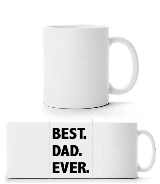 Aperçu: Best Dad Ever - Mug panorama - Blanc - Devant