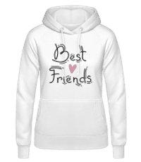 Best Friends - Women's Hoodie - White - Front