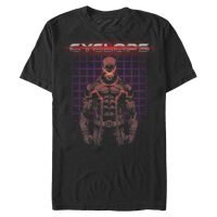 Marvel - X-Men - Cyclops Retro Clops - Hombres Camiseta - Negro - delante