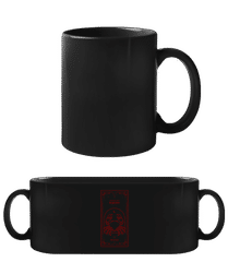 Art Deco Sternzeichen Krebs · Schwarze Tasse