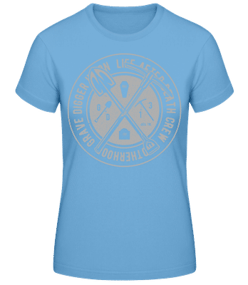 Grave Digger - Women's Basic T-Shirt - Light blue - Front