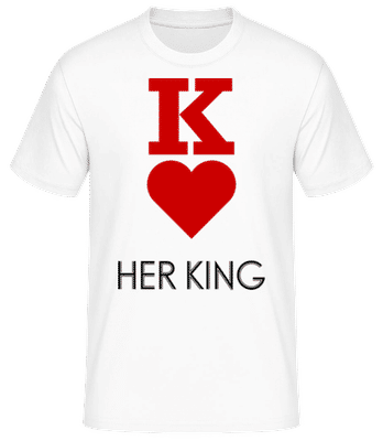 Her King - T-shirt standard Homme - Blanc - Devant