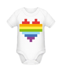 Rainbow Heart · Baby Bio Strampler