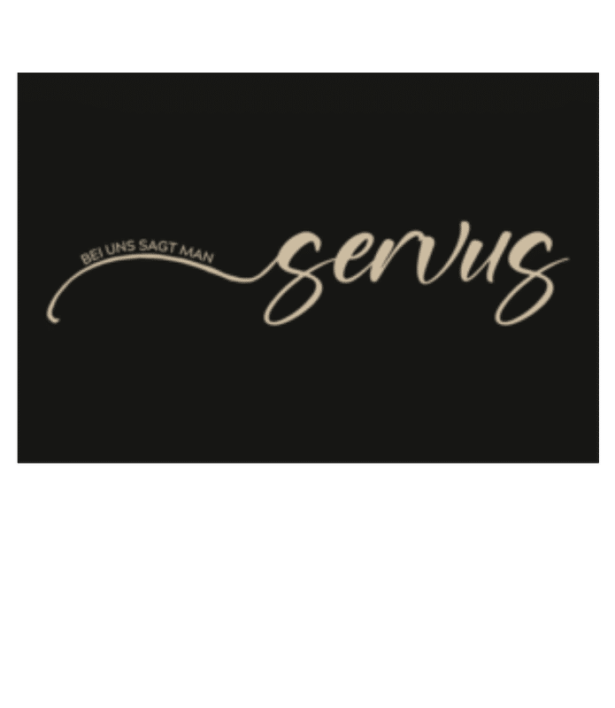 Vorschau: Bei Uns Sagt Man Servus - Fußmatte - Weiß - Vorne