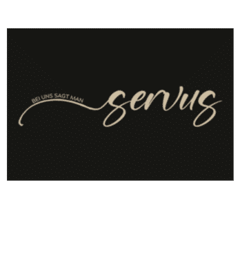 Bei Uns Sagt Man Servus - Fußmatte - Weiß - Vorne